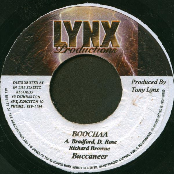 7-дюймовая пластинка BUCCANEER Boochaa NONE Lynx Production Ямайка Регги Ска Даб Б/У