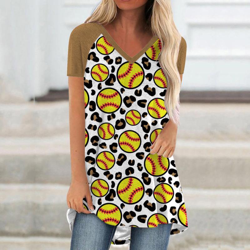 3D-принт с круглым вырезом, летний стиль Харадзюку, женский персонализированный камуфляж, модные удобные футболки с коротким рукавом, пуловер