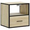 VidaXL Table de chevet murale chêne sonoma 40x31x39,5 cm, armoire, table d'appoint, armoire de lit, armoire de chevet, table 848736