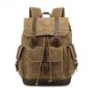 Backpack Retro Shoulder Travel Bag Outdoor Student Satchel Sports Waxed Waterproof Canvas Travel Bag