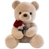 Premium Quality White Teddy Bear Plush Doll In Gift Box For Birthdays And Valentine's Day