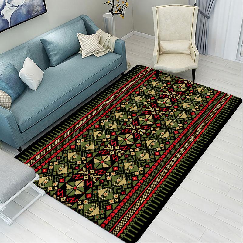 Напольный коврик с геометрическим рисунком для ванной комнаты, нескользящий водопоглощающий коврик для гостиной, дверной коврик, коврик для пола, вечерние