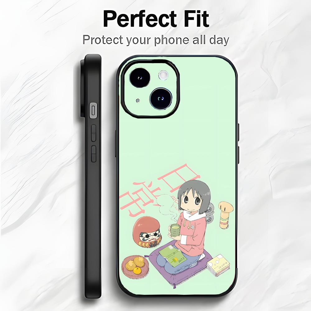 Милый забавный Slice Аниме N-Nichijou Чехол для телефона Чехол для телефона Мягкая упаковка Легкий Для iPhone17 16 15 14 13ProMax