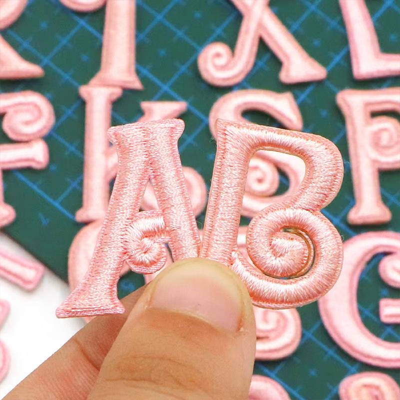 Алфавит 26 букв вышитые наклейки ручная работа вышивка своими руками простота аксессуар современный полиэстер 26 букв нашивка аппликация