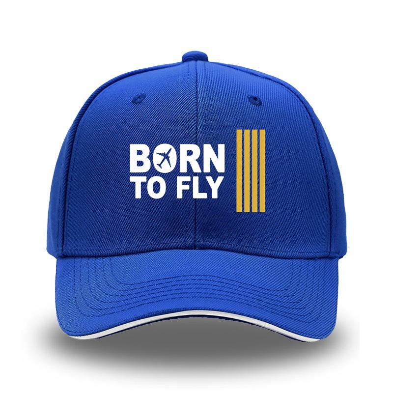 Кепка бейсболка с принтом сэндвич-сэндвич BORN TO FLY, европейская и американская, жесткий верх, изогнутый козырек, мужская уличная кепка