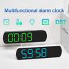 LED Digital Clock Date Week Humidity Temperature Display Brightness Adjustable Electronic 10 Inch LED Table Alarm Clock 12/24H