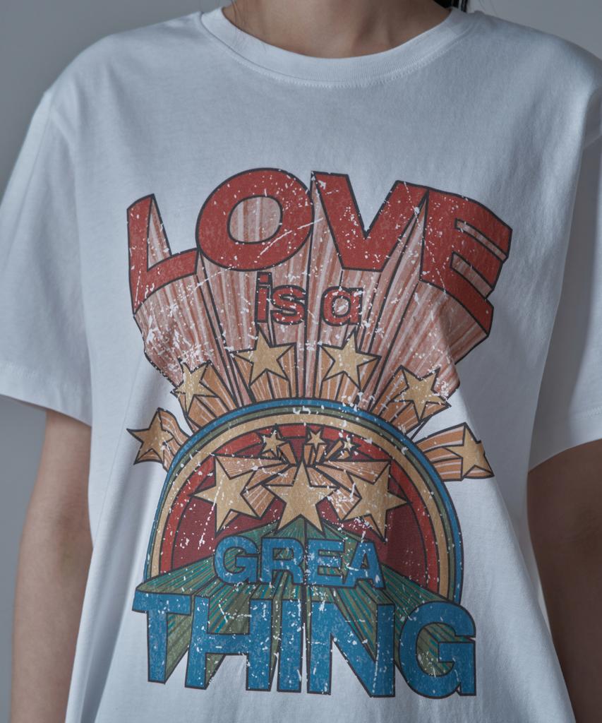 WAARFORWOMAN Wt-73 Love Short Sleeve T-Shirt_White
