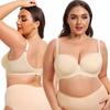 Большой размер Гладкое бесшовное нижнее белье Пуш-ап на косточках Регулируемый бюстгальтер
