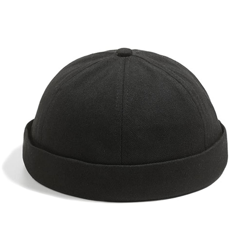 Croogo Шапка-бини без полей, стильная шапка для и зимняя шапка рыбака, шапка, шапка, мужская, женская, оверсайз, повседневная, весенняя, осенняя, (CT15-Черный)