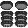 8 шт. Яичные тарты противни для пирогов для выпечки Мини-жаровня Ручные формы для кексов из углеродистой стали