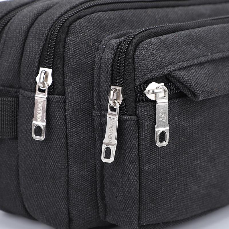 Холщовая поясная сумка для активного отдыха, многофункциональная мужская поясная сумка, прочная, портативная, кошелек для телефона