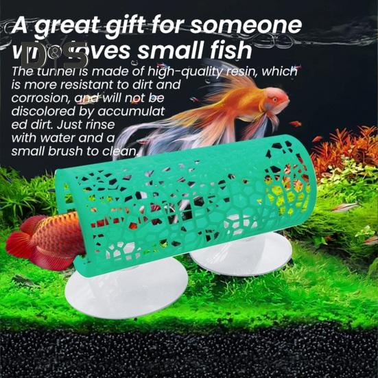 Туннель для петушка с присоской, полый спальный туннель для петушка, маленькая рыбка, креветки, игрушечный туннель для аквариума, украшения для аквариума, аксессуары для аквариума