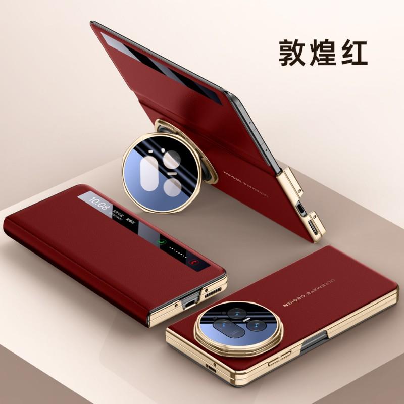 Premium Flip Cover Honor Magic V5 Foldable Phone Case With Built-in Stand Full Protection PU Leather Anti-Drop Design
