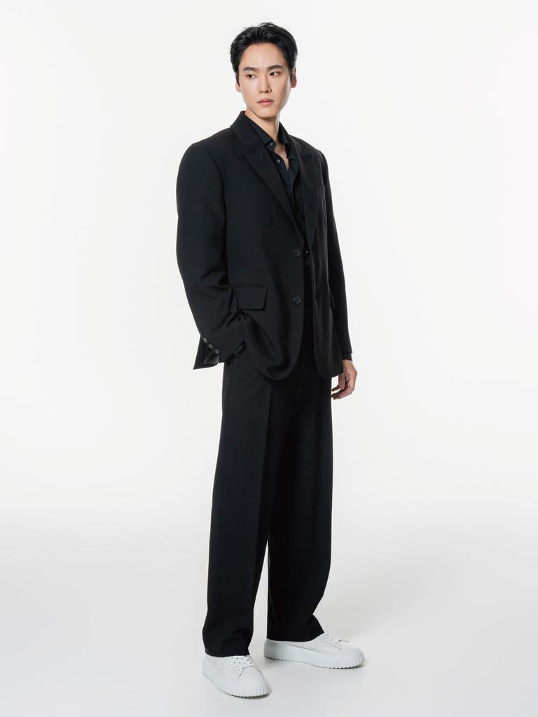 Chrischomme Fine Wool Single Button Blazer