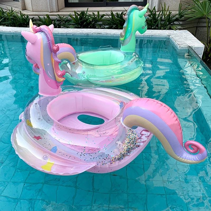 Inflatable Swim Ring Pool Floats for Children Water Amusement Baby Swim Tube Water Play Supplies Float Seat Pool Accessories