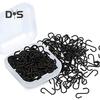 100/200Pcs Mini S Hooks Rustproof Corrosion Resistant Widely Used Small S Shaped Hanger Christmas Ornament Metal Hooks