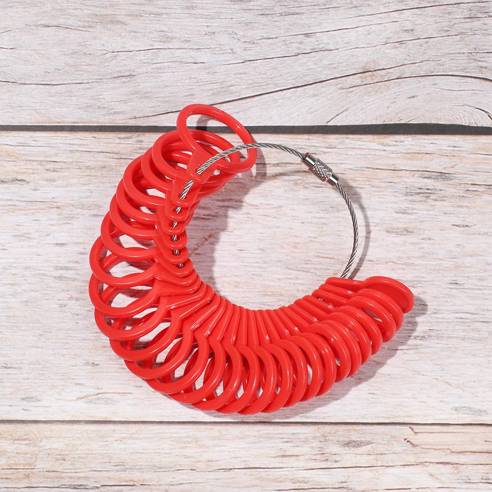 Plastic Generic Jewelry Size US/UK Jewelry Measurement Gauge Tool Loop Jeweler Ring Finger Sizer