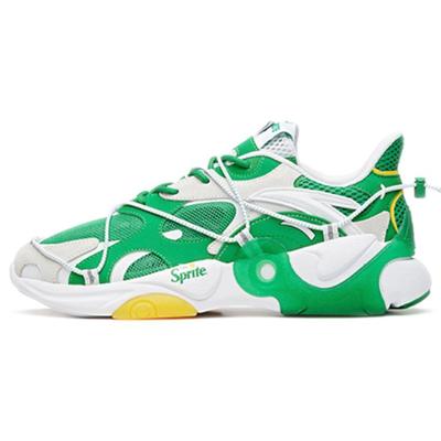 Sprite X Split Leather Амортизирующие Нескользящие Износостойкие Низкие Спортивные Повседневные Туфли Мужские Кроссовки Белые Зеленые 912028850-8