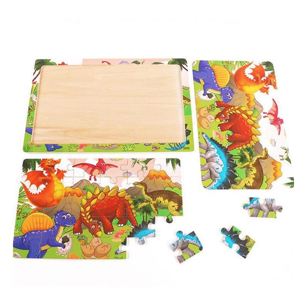 30 штук деревянные головоломки мультфильм животные трафик танграм деревянные 3d головоломки развивающие игрушки для детей подарки