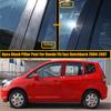 6Pcs for Honda Fit Jazz 5 Door Hatchback 2004 2005 2006 2007 Car Door Window Pillar Posts Trim Molding Cover Decal Auto Styling