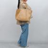 Tote Bag Shrink Leather Tote Bag 050006313 Navy [Otias] (NV)