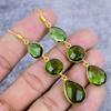 Peridot Gemstone Handmade 925 Sterling Silver Jewelry Earring 2.96" M-2656