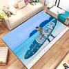 Ковер с 3D-печатью на тему серфинга, большой площади, для дома, гостиной, детской спальни, коврик для дивана, придверный коврик, напольный ковер, противоскользящий декор