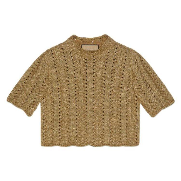 GUCCI SS22 Sweater Women's Brown 705053-XKCGF-7184