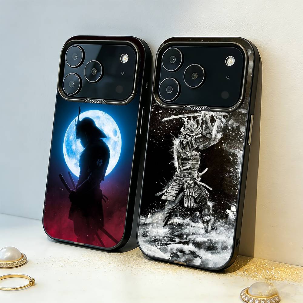 Японские комиксы Вагабонд Самурай Чехол для телефона для iPhone17,16,15,14,13,12,11,Pro,MAX Белый Матовый Ударопрочный Чехол