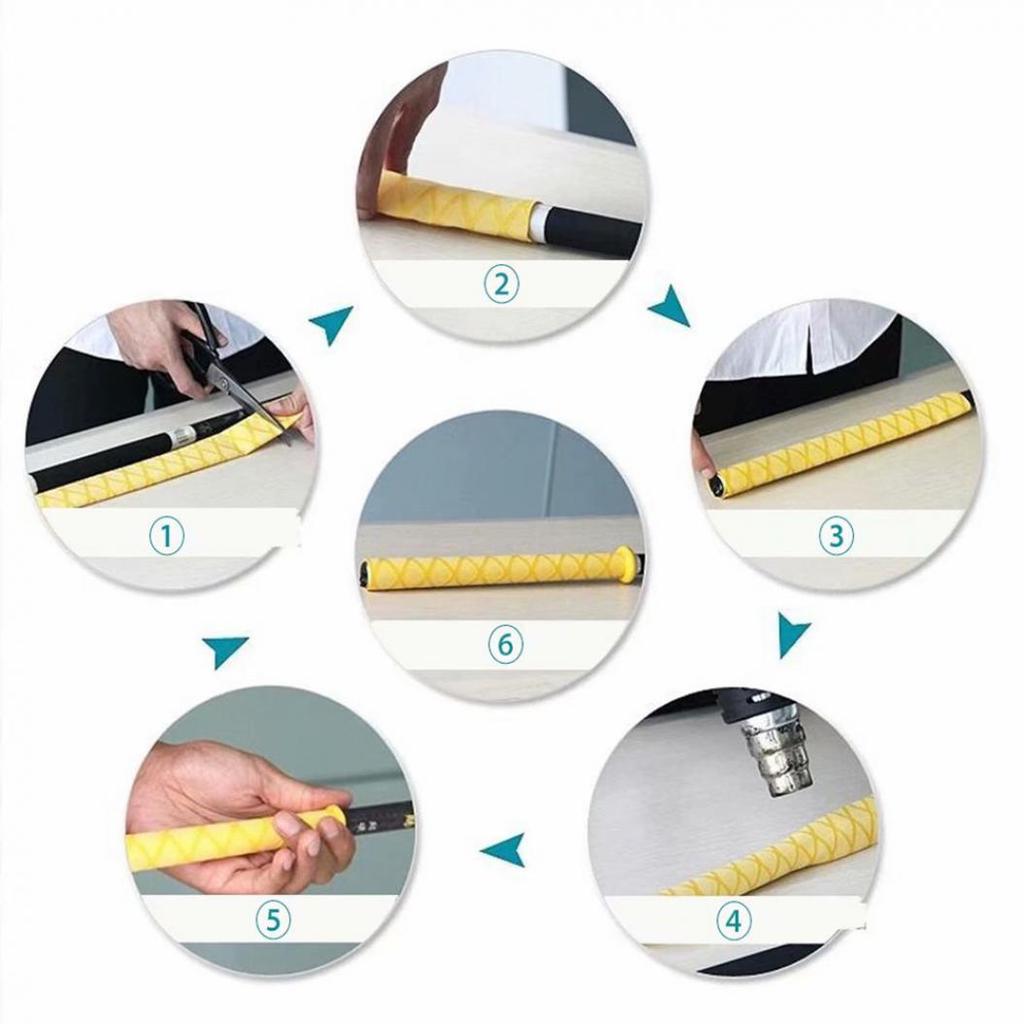 Водонепроницаемая противоскользящая термоусадочная трубка для гантели с ручкой для удочки