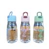 Plastic Fashion Sport Water Bottle 500ml Style Heat Resistant Leakproof Color Lovers Travel Water Bottles PC Material