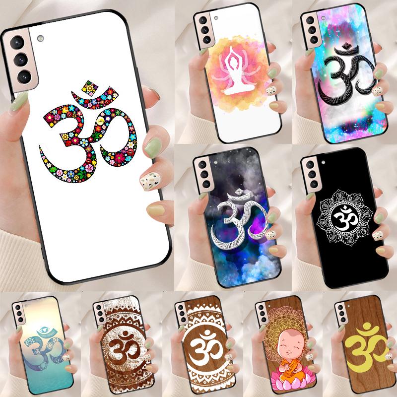 Yoga Om Hindu Symbol Funda Case For Samsung Galaxy S25 Ultra S9 S10 S20 S21 FE S22 S23 Plus S24 Ultra Phone Cover