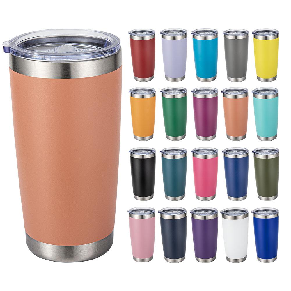 Custom Logo 20 Oz Multi-colored Stainless Steel Vacuum Insulated Tumbler Hot/cold Drink Beer Cup for Travel Coffee Mug