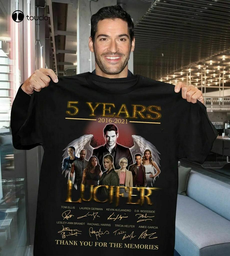 5 Years 20162021 Lucifer Thank You For The Memories TShirt Cotton Size S 3xl Tee Shirt Unisex