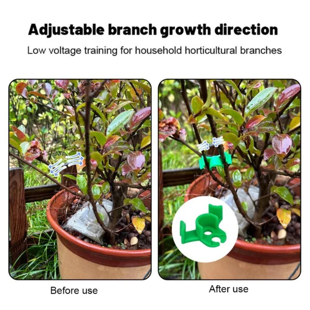 10-50 шт., 90 градусов, гибки растений, тренажер для манипулирования ростом, зажимы для растений, зажимы для гибки веток, аксессуары для веток