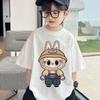 LABUBU одежда новый стиль для мальчика девочки унисекс футболка с коротким рукавом