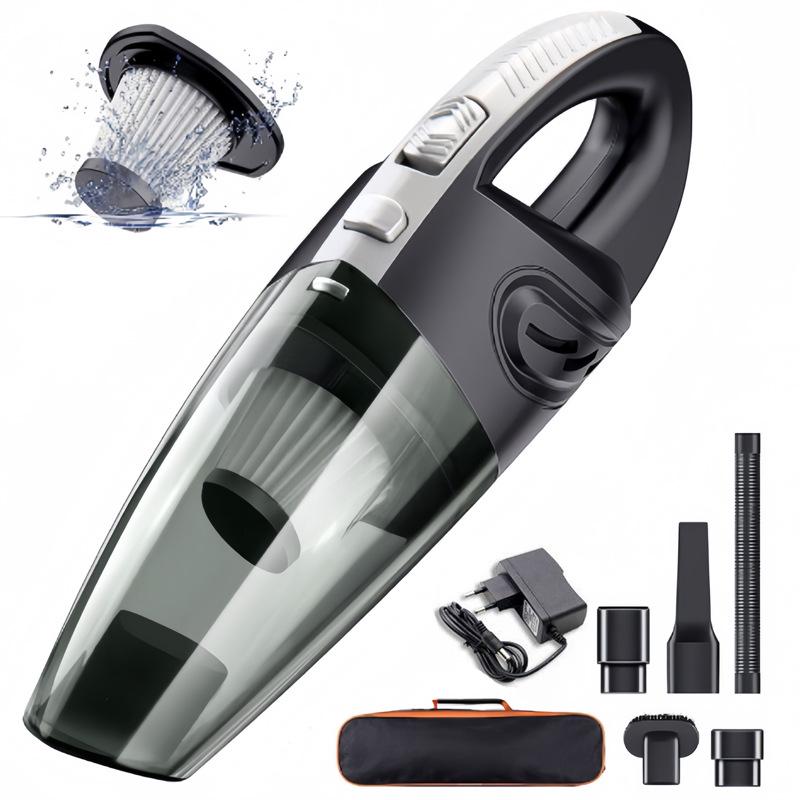 High-Power 120W Wireless Handheld Vacuum Cleaner for Car & Home - Rechargeable, Dry/Wet Large Suction