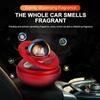 Solar Car Air Freshener Double Rings Rotary Suspension Rotating Aromatherapy Diffuser Dashboard Perfume Fragrance Auto Ornament