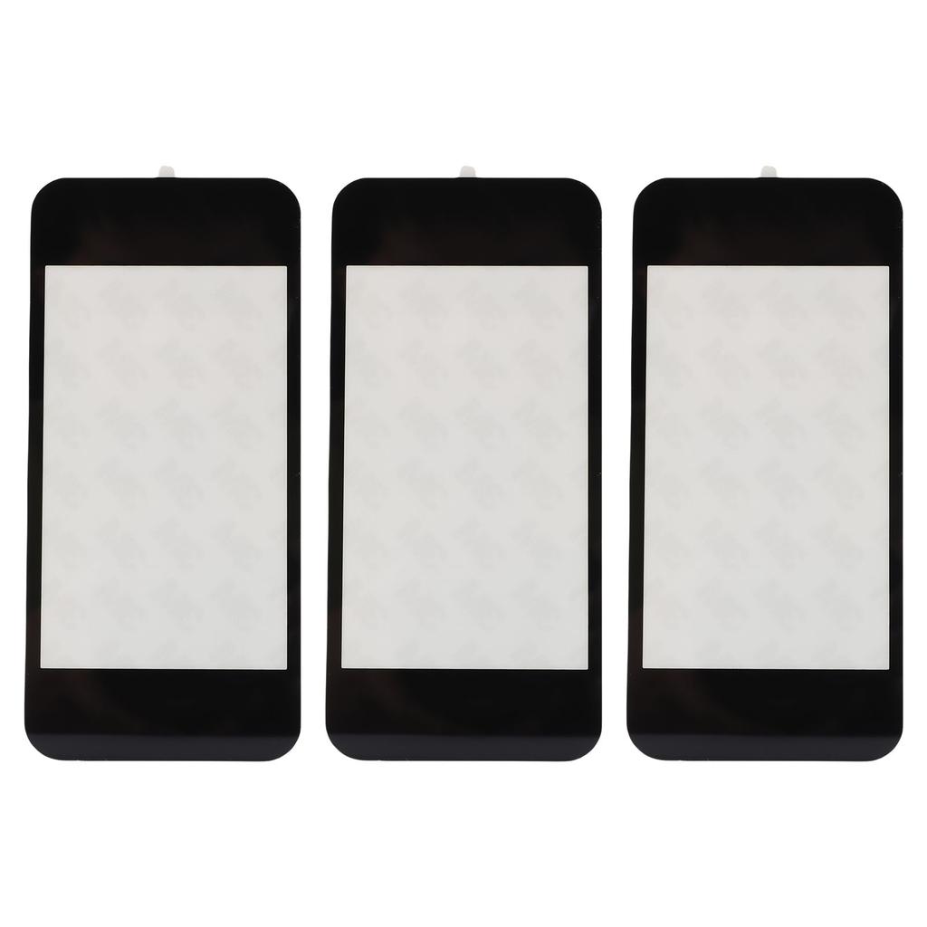 3PCS Top Screen Lens for New 2DS XL Resin Game Console Upper Top Screen Lens Replacement Cover with Adhesive Black