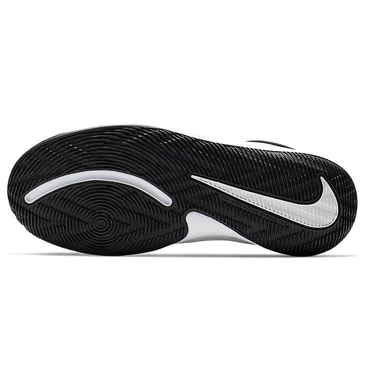 Nike Team Hustle D 9 Mid top Basketball Shoes Black White Gold Unisex AQ4224-004