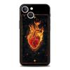 Чехол для телефона iPhone 17 16e 15 14 13 12 11 Pro Max SE 7 8 Plus Оболочка iPhone 16 Мягкий ТПУ Чехол Узор 'Пламя'