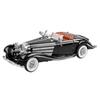 Литой 1/18 Benz 1936 500K Классический автомобиль Сплав Металлическая модель Звук и свет Игрушка Коллекция Дисплей Украшение Подарок на день рождения для детей