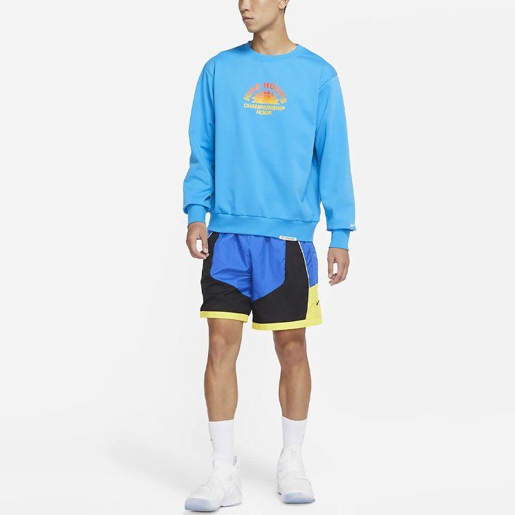 Nike Толстовки Мужские Синие С Круглым Вырезом Умеренная Обычная DJ3025-446