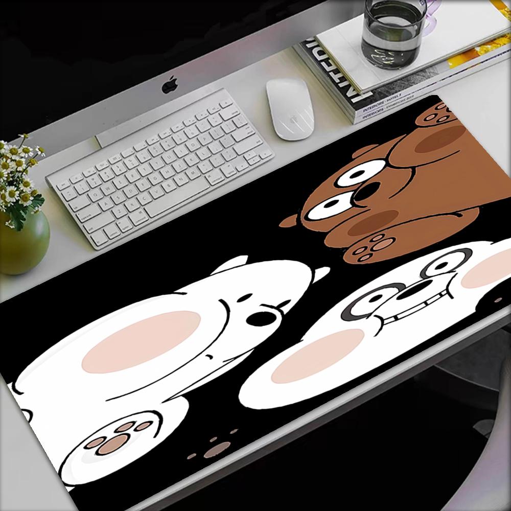 We Bare Bears Theme Mouse Pad, Non Slip Rubber Base, Multifunctional Office & Home Decor, Perfect for Workspace Personalization.