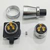 WS28 Reverse Mount Square Base Aviation Socket Connector, 26-Pin