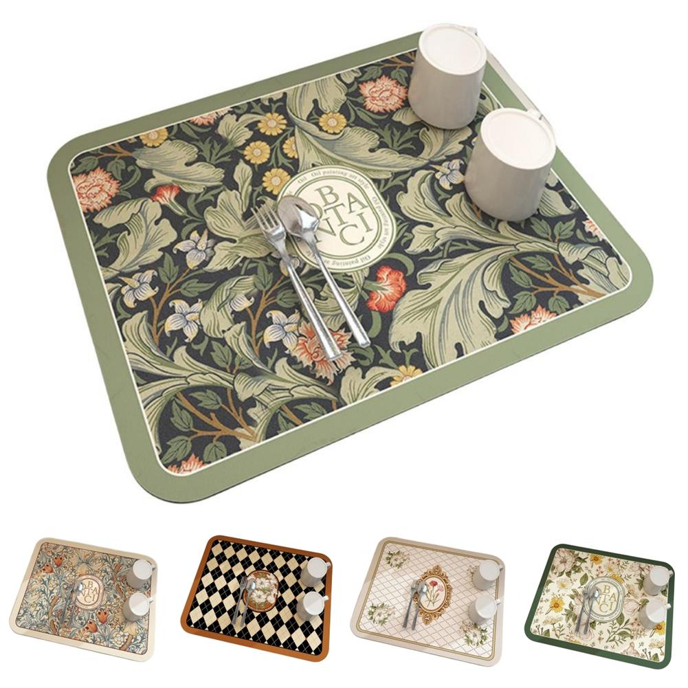 Впитывающий Кофе Впитывающий Кофе Подставка для сушки посуды Дренажный коврик