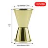 ZISIZ Двойной джиггер из нержавеющей стали, золотой (4-Pack)