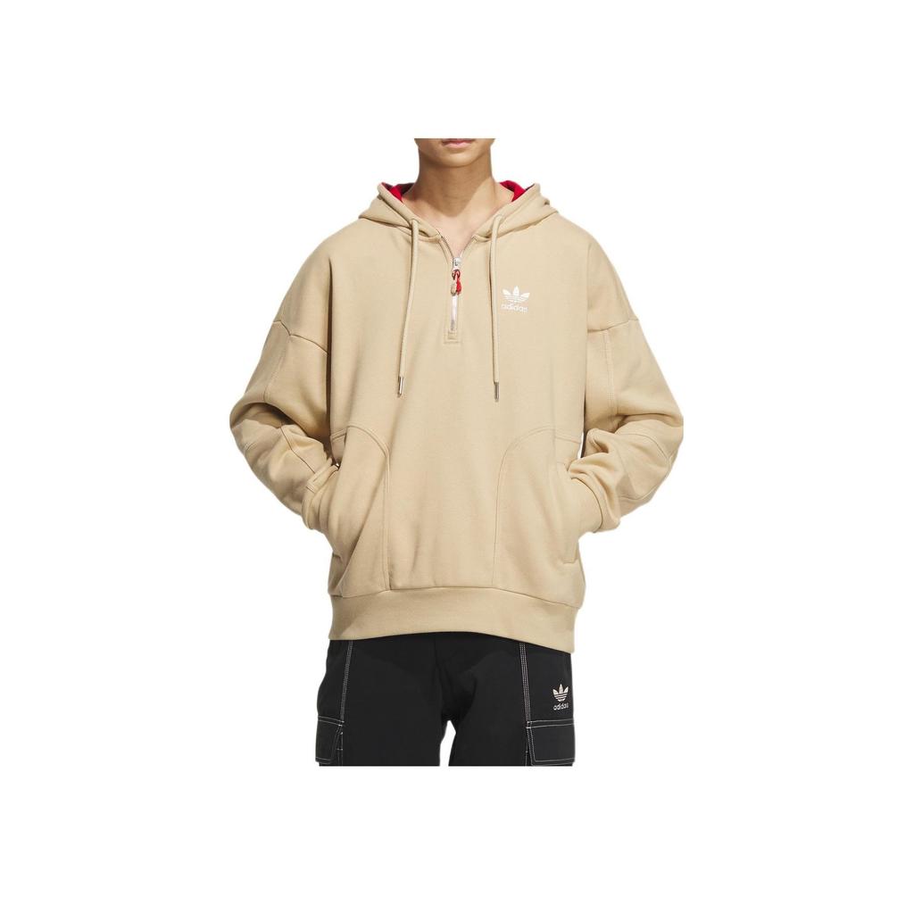 Adidas Оригинальная толстовка Mf с принтом поздравлений, толстовка на молнии с длинными рукавами, мужские топы, хаки-коричневый HY7282