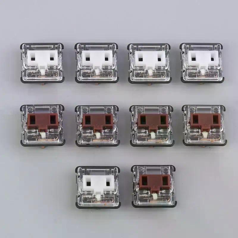 5 шт. Низкопрофильные переключатели для клавиатуры G913 G915 G813 G815 Запчасти для ремонта клавиатуры Белые Коричневые Красные переключатели