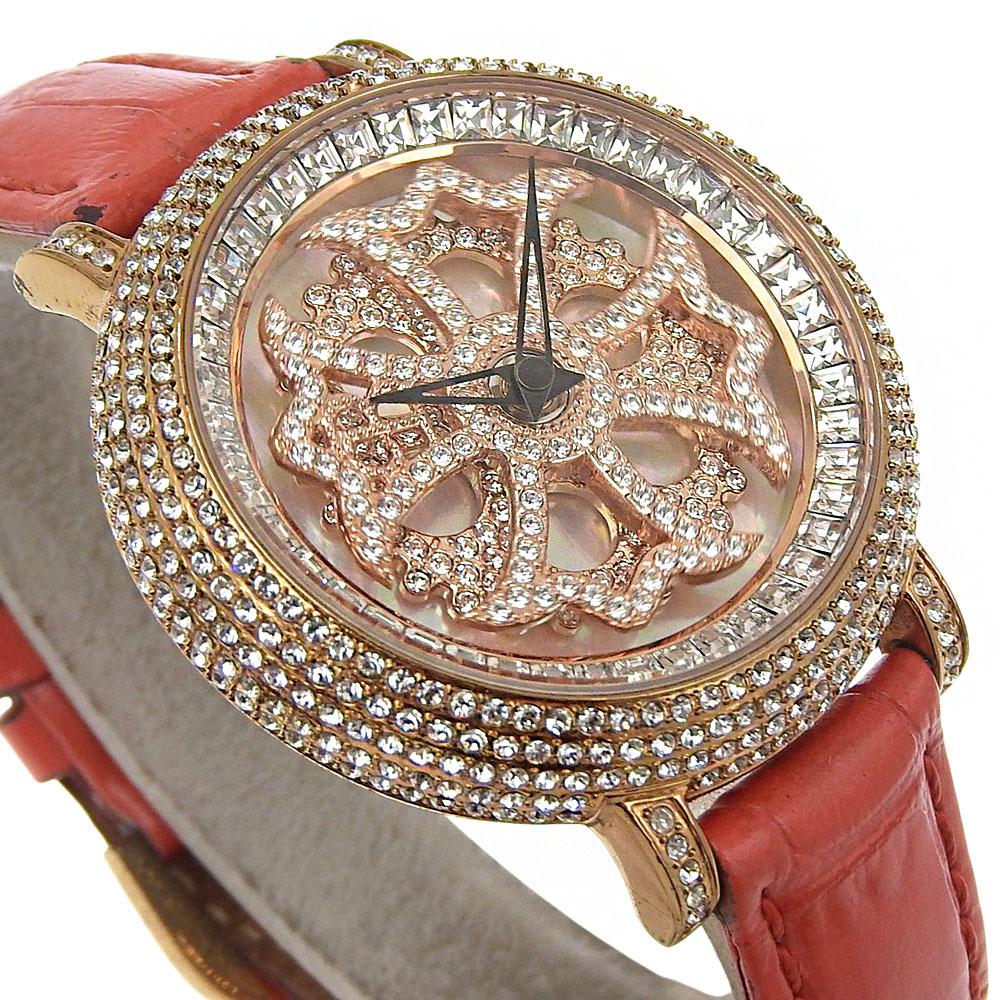 BRILLAMICO Lily 1,6" Часы Розовое золотоЦиферблат Позолоченный/Стразы Кварцевые Аналоговый дисплей мужские Б/У